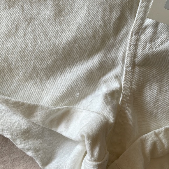 ZARA Women’s White Jean Shorts NWT - Picture 5 of 6